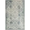 Blue and Cream Granary Area Rug, 6x9