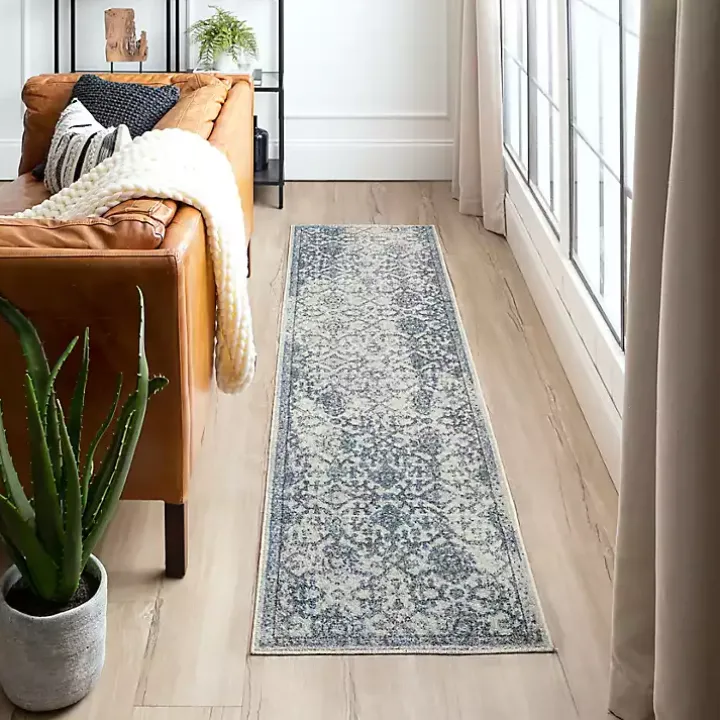 Blue and Cream Granary Runner, 2x10