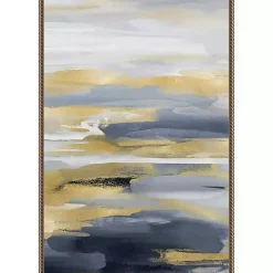 Blue and Gold Intuition II Canvas Art Print