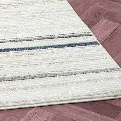 Blue and Gray Contemporary Geo Area Rug, 5x7
