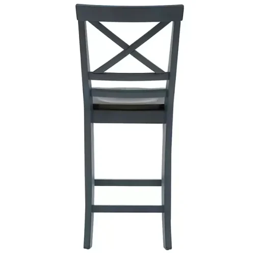 Blue and Gray Wood Aliza Counter Stools, Set of 2