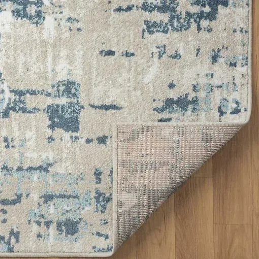 Blue Avalon Abstract Pattern Area Rug, 4x6