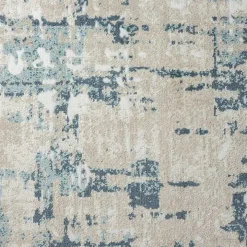 Blue Avalon Abstract Pattern Area Rug, 4x6