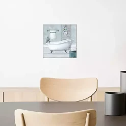 Blue Bathroom Canvas Art Print