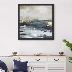 Blue Bay Framed Canvas Art Print, 30x30 in.