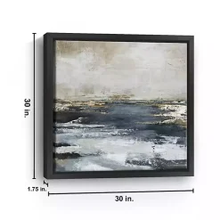 Blue Bay Framed Canvas Art Print, 30x30 in.