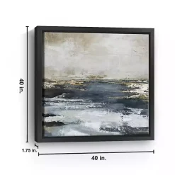 Blue Bay Framed Canvas Art Print, 40x40 in.