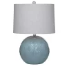 Blue Beaded Globe Table Lamp