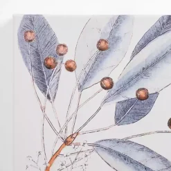 Blue Botanical Berries Canvas Art Prints, Set of 2