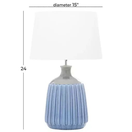 Blue Ceramic Breeze Table Lamp