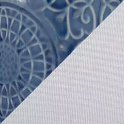 Blue Ceramic Embossed Spiro Table Lamp