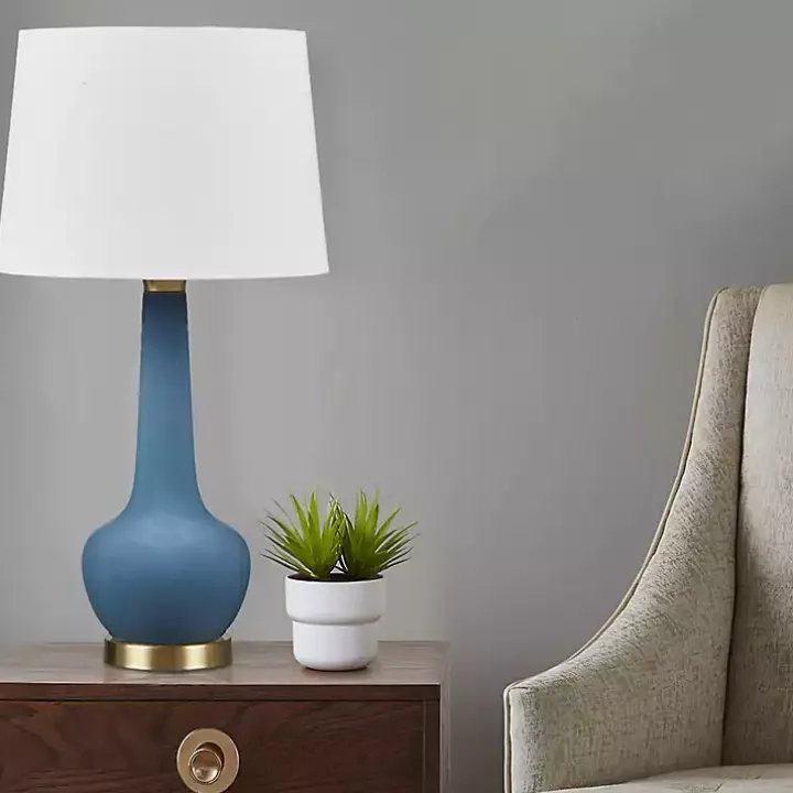 Blue Ceramic Zazie Table Lamp