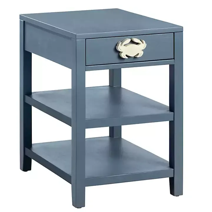Blue Crab Accent Table