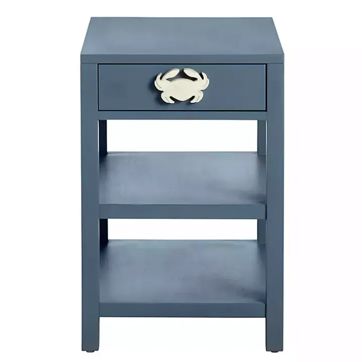 Blue Crab Accent Table