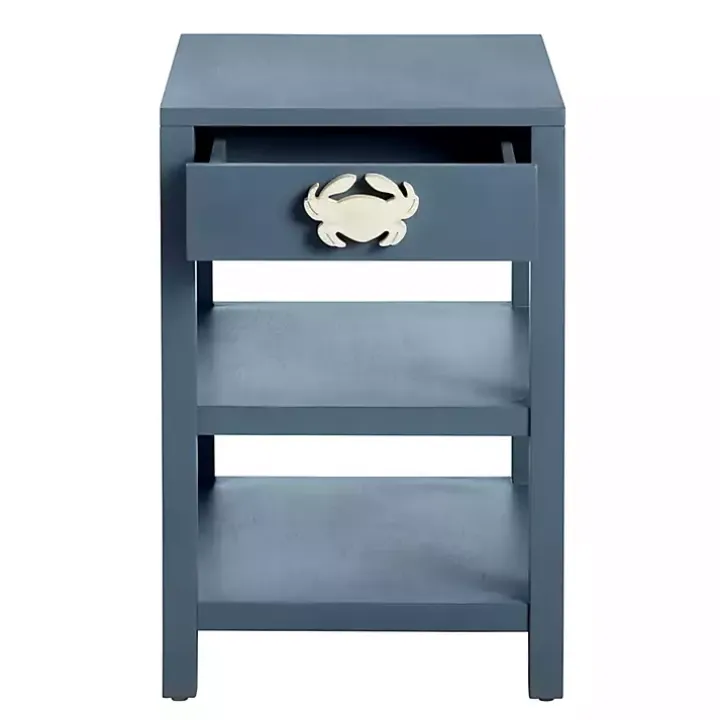 Blue Crab Accent Table