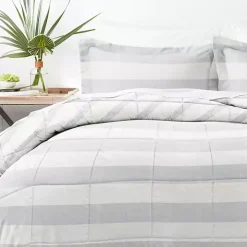 Blue Faded Stripe 3-pc. King Duvet Cover Set