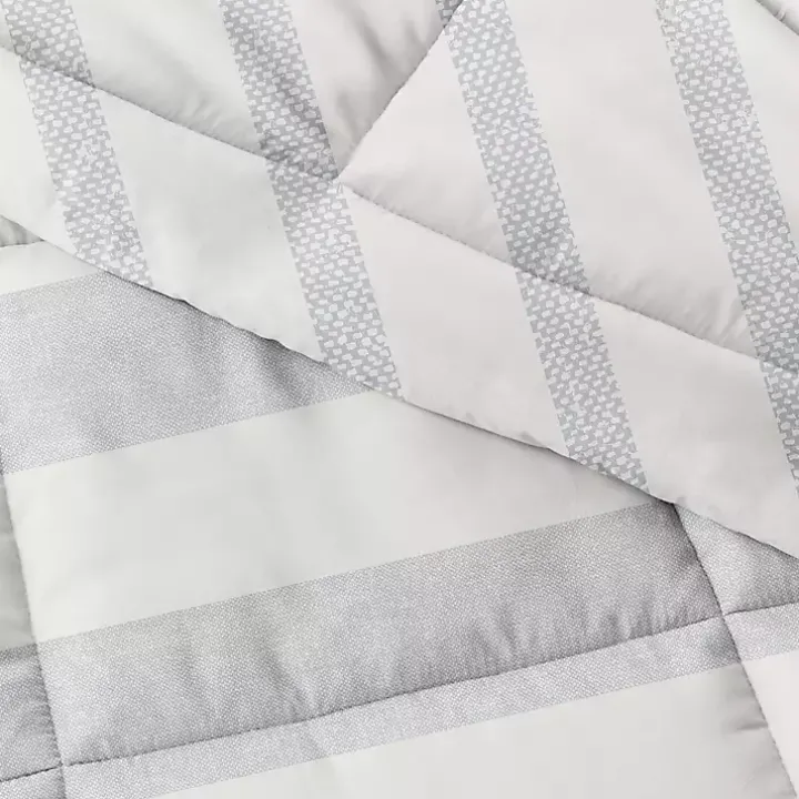 Blue Faded Stripe 3-pc. King Duvet Cover Set