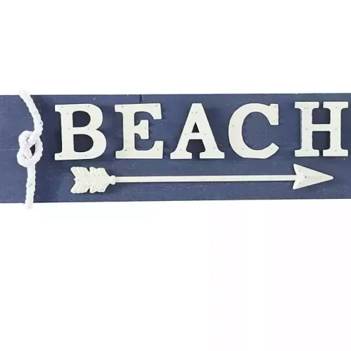 Blue Fir Beach Arrow Coastal Wall Plaque