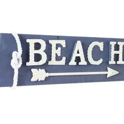 Blue Fir Beach Arrow Coastal Wall Plaque