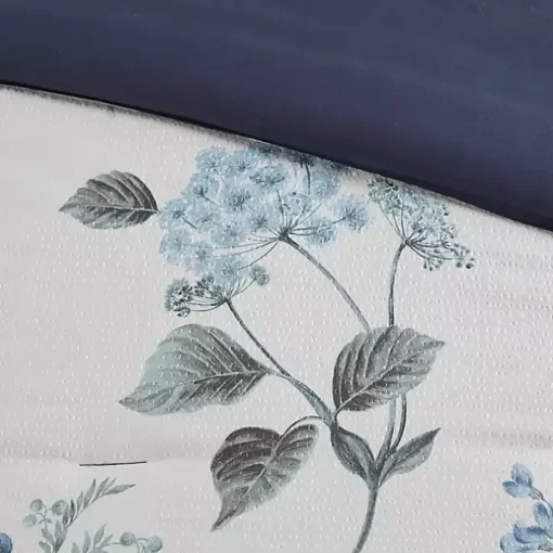 Blue Floral 7-pc. Full/Queen Comforter Set