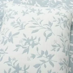 Blue Floral Reversible 3-pc. Full/Queen Quilt Set