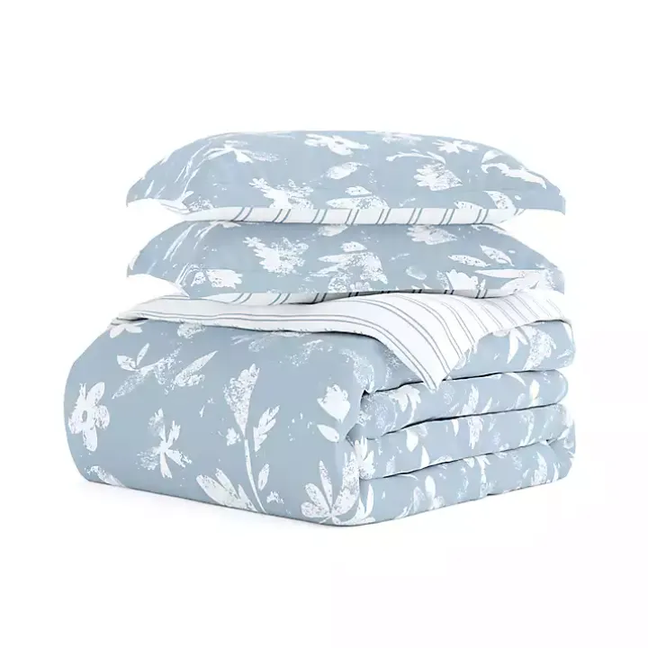 Blue Garden Farmhouse 3-pc. Twin Duvet Cover Set