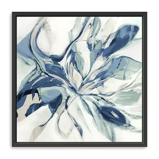 Blue Halcyon Framed Canvas Art Print