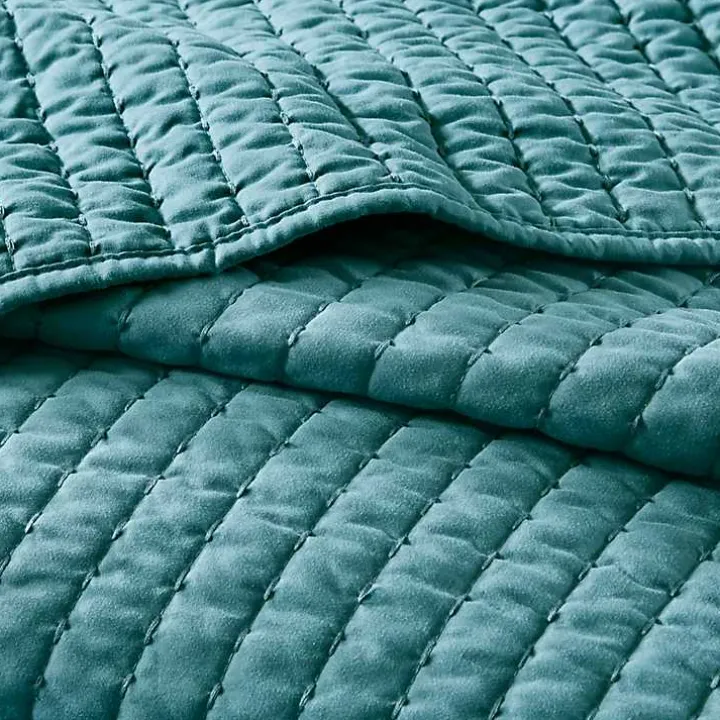 Blue Jaxson 3-pc. Reversible King Coverlet Set