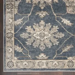 Blue Lush Vines Accent Rug