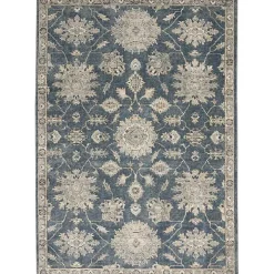Blue Lush Vines Area Rug, 5x7