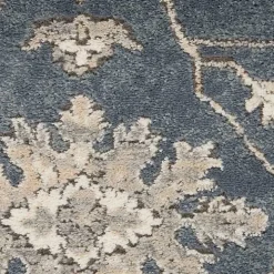 Blue Lush Vines Area Rug, 8x10