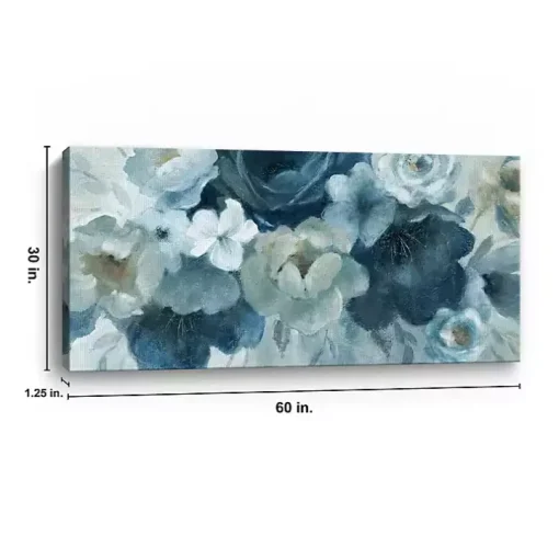 Blue on Blue Giclee Canvas Art Print, 60x30 in.