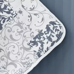 Blue Patchwork Reversible 2-pc. Twin Quilt Set