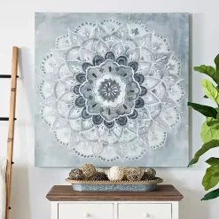 Blue Paulo Sunburst Canvas Art Print