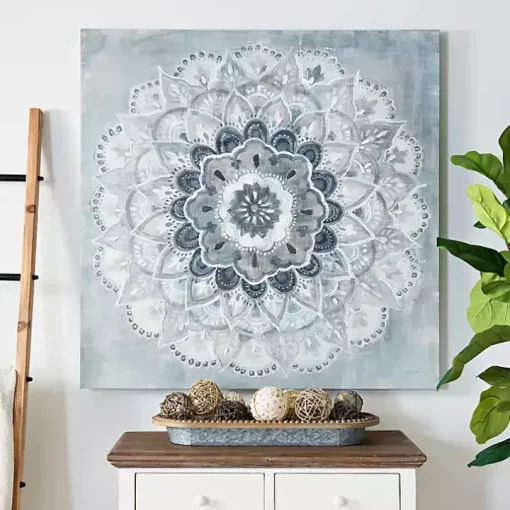 Blue Paulo Sunburst Canvas Art Print