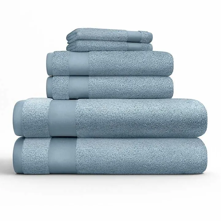 Blue 6-pc. Essential Cotton Bath Towels
