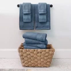 Blue 6-pc. Essential Cotton Bath Towels