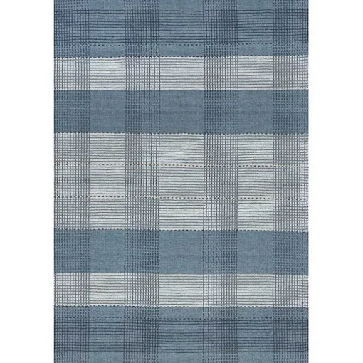 Blue Plaid Emily Henderson x RugsUSA Area Rug, 4x6