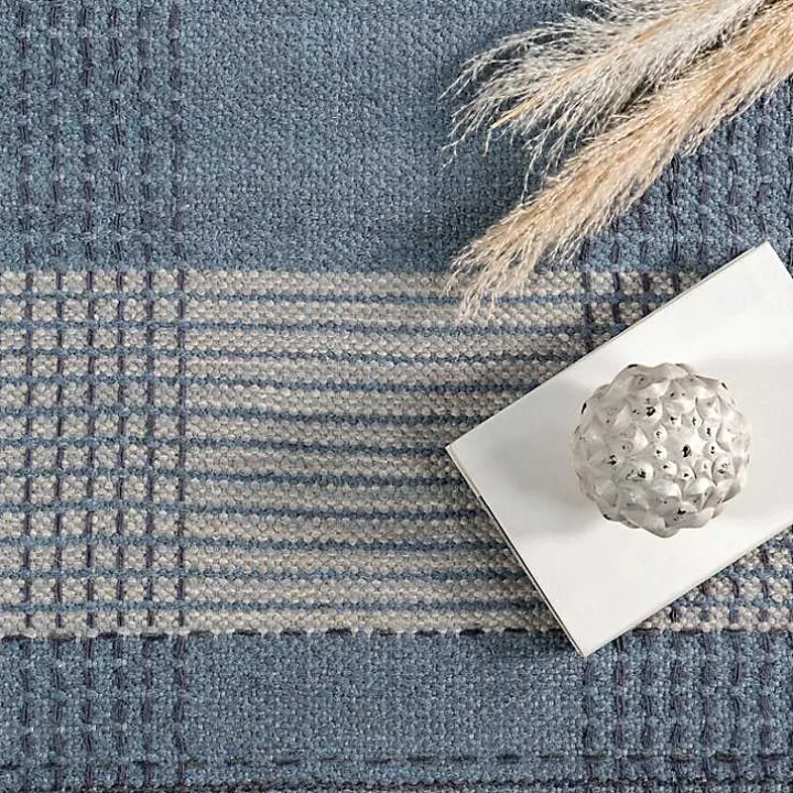Blue Plaid Emily Henderson x RugsUSA Rug, 8x10