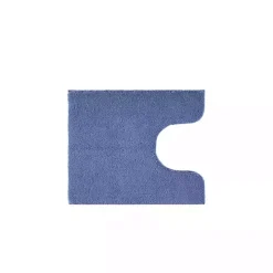 Blue Plush Microfiber Bath Mat, 20x24