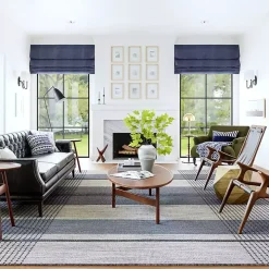 Blue Portland Emily Henderson x RugsUSA Rug, 4x6