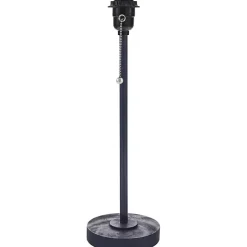 Blue Sirocco Table Lamp with Rattan Shade