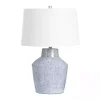 Blue Speckled Ceramic Jar Table Lamp