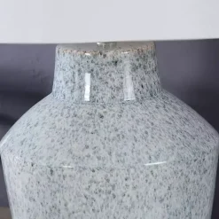 Blue Speckled Ceramic Jar Table Lamp