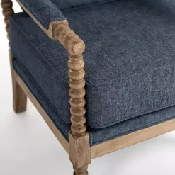 Blue Spencer Spindle Armchair