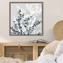 Blue Spring Framed Canvas Art Print