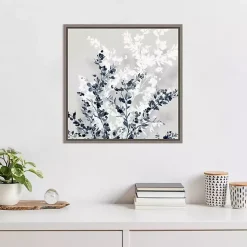 Blue Spring Framed Canvas Art Print