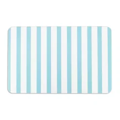 Blue Striped Stone Bath Mat