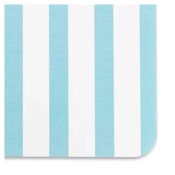 Blue Striped Stone Bath Mat