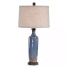Blue Textured Ceramic Table Lamp